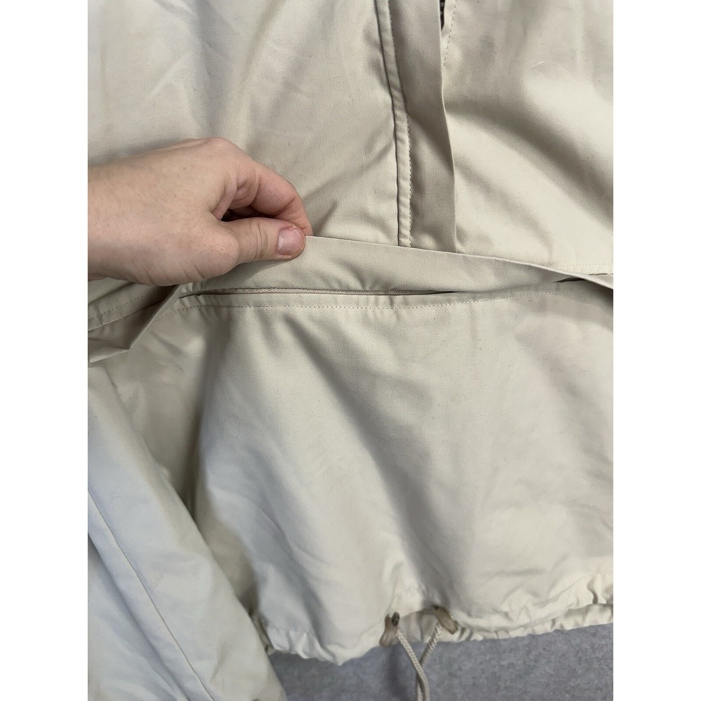 VTG LizGolf Liz Claiborne Tan Pullover Golf Windbreaker Jacket Rain‎ Coat Sz L - Picture 11 of 16